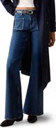 MANGO TEEN Studded Patch Pocket Flare Jeans