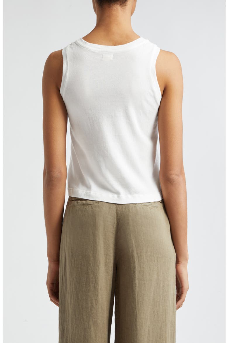 Mikaela Organic Cotton Tank, Alternate, color, WHITE