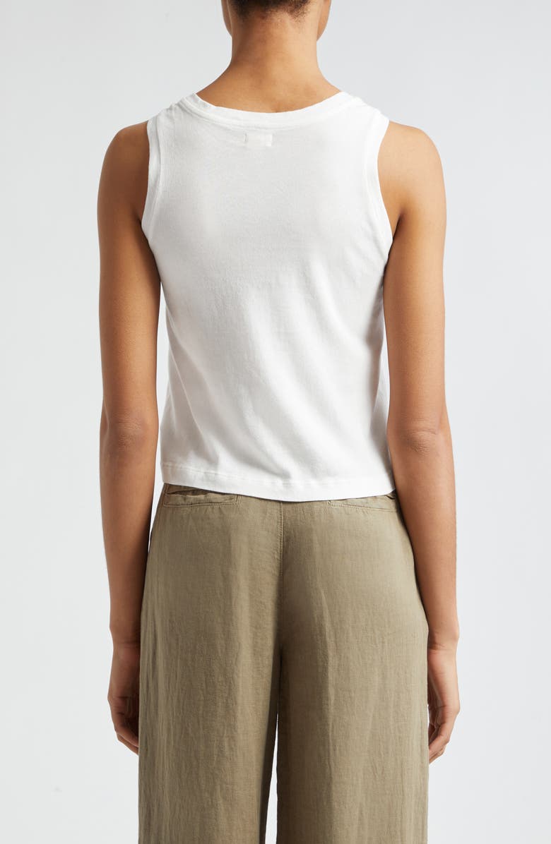 L'AGENCE Mikaela Organic Cotton Tank, Alternate, color, White