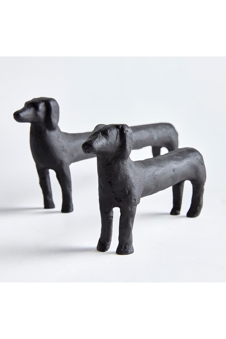 Connley Dogs Sculptures Decorative Objects Set of 2, Alternate, color, Black