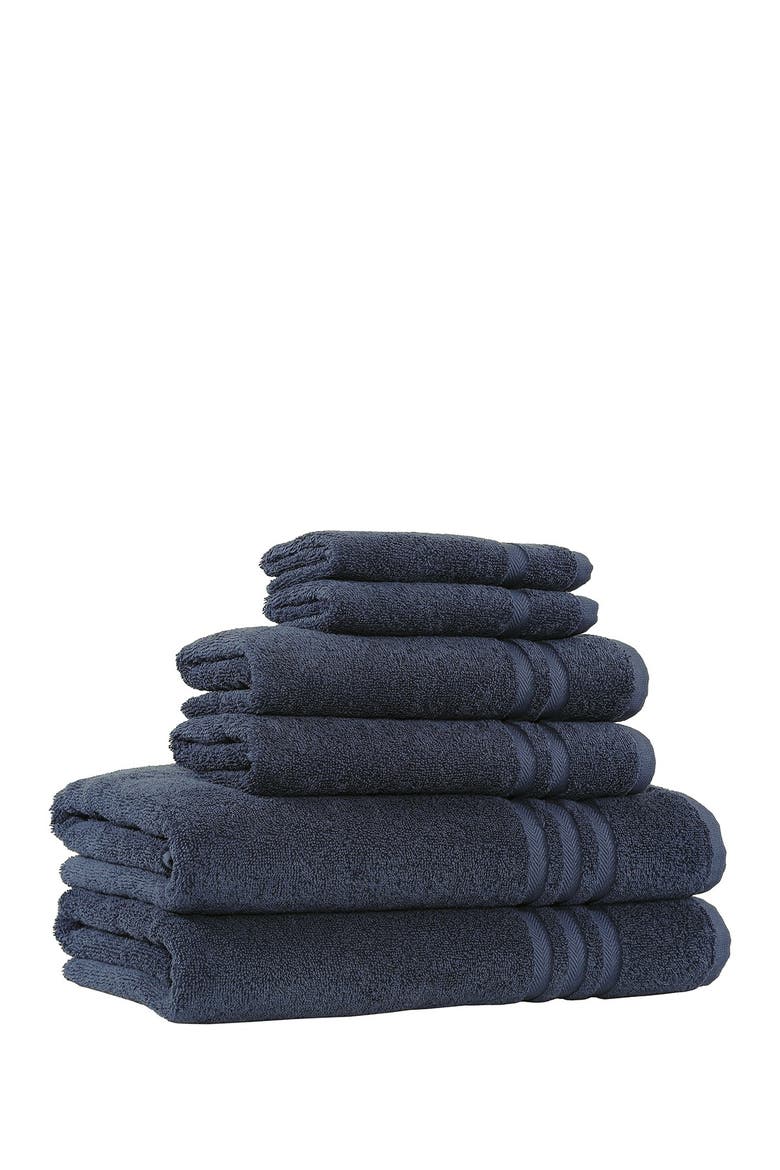 Denzi 6-Piece Towel Set - Twilight Blue, Alternate, color, TWILIGHT BLUE