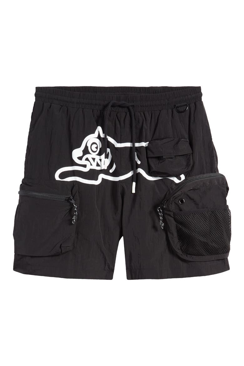 Hiker Cargo Shorts, Alternate, color, BLACK