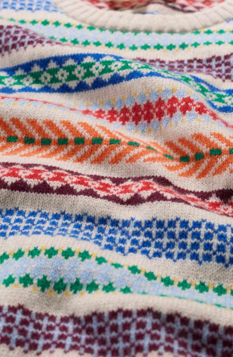 Seasalt Cornwall Percella Cove Fair Isle Merino Wool Blend Sweater Vest, Alternate, color, Knit Abstraction Multi