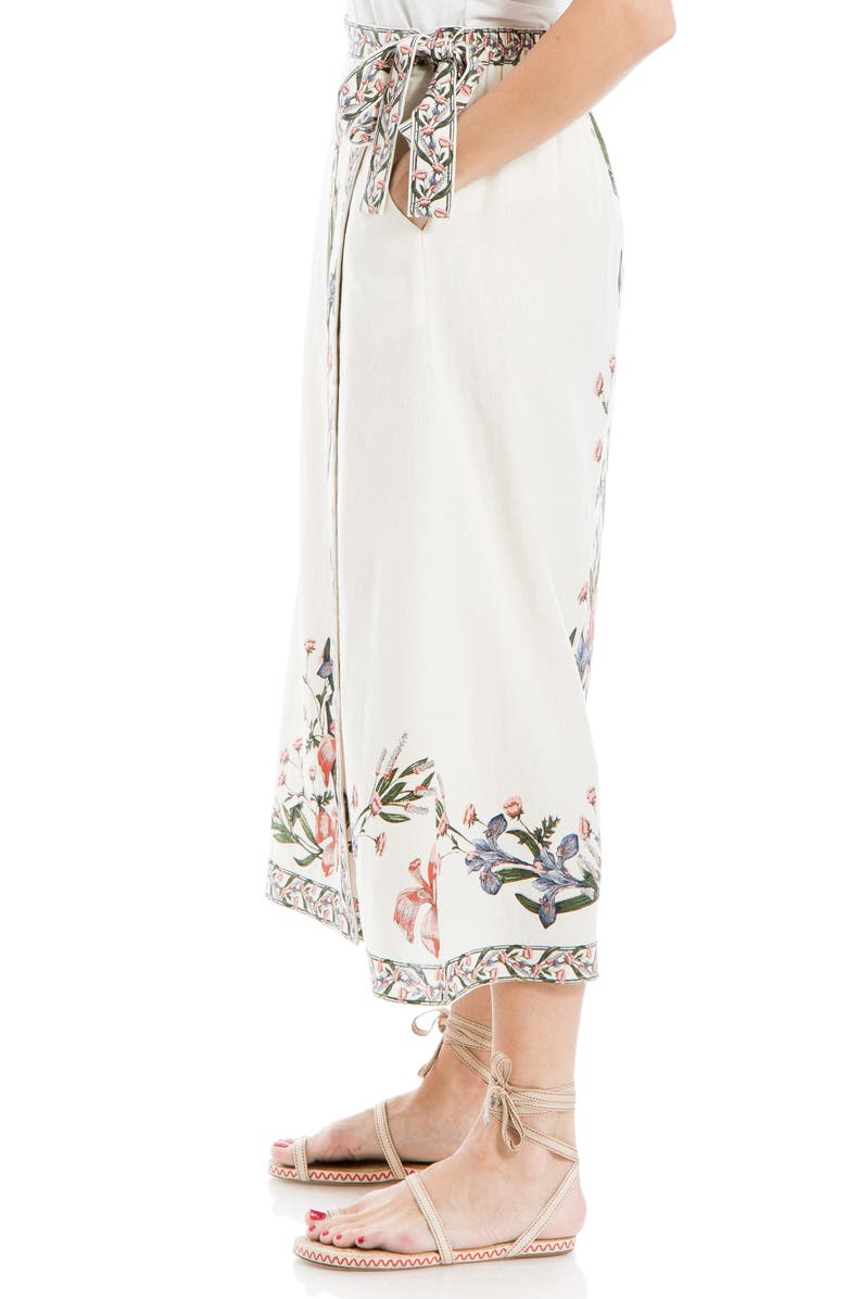 MAX STUDIO Floral Border Wrap Skirt, Alternate, color,