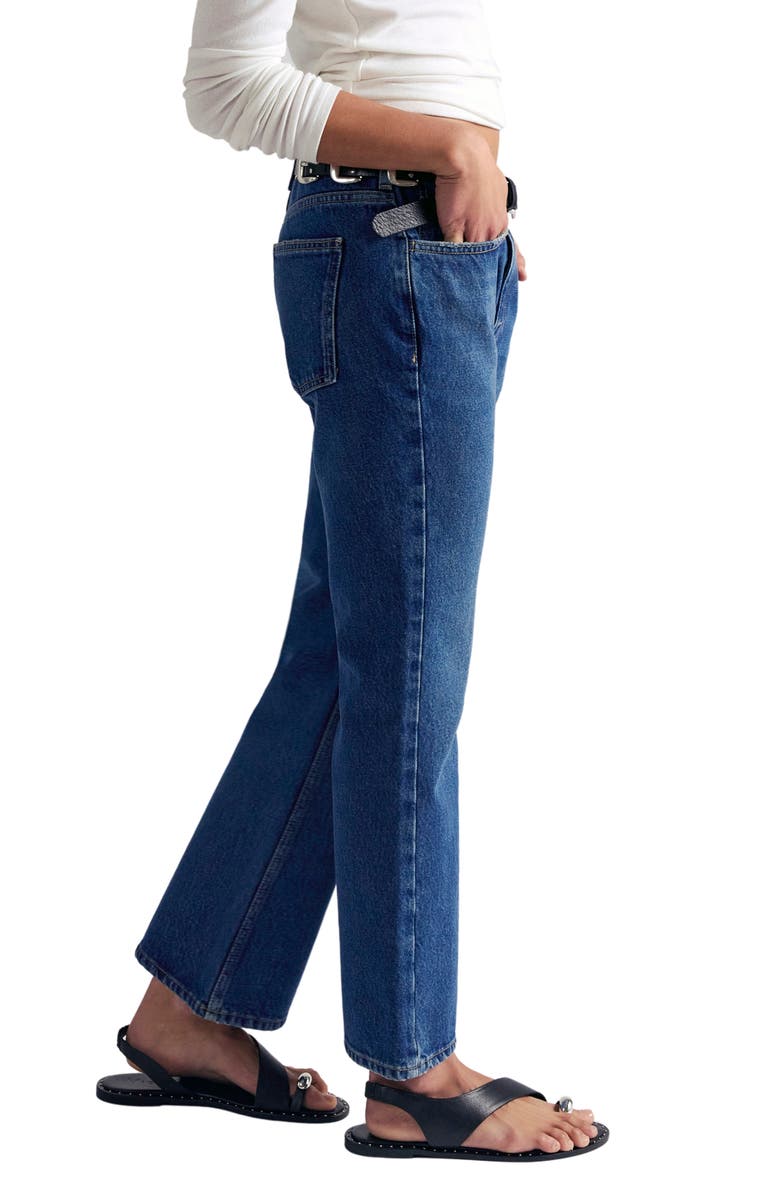 Free People Elowen Crop Kick Flare Jeans, Alternate, color, Daydream