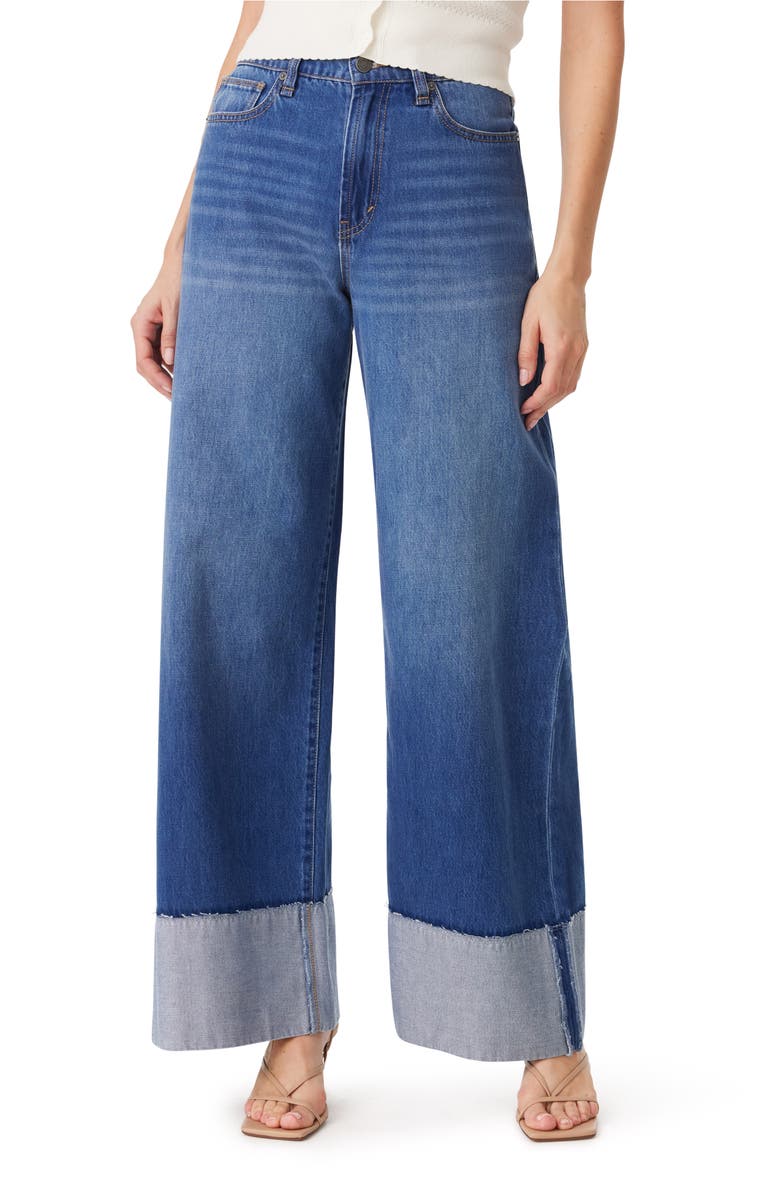Habitual Cuffed Low Slung Wide Leg Jeans, Main, color,