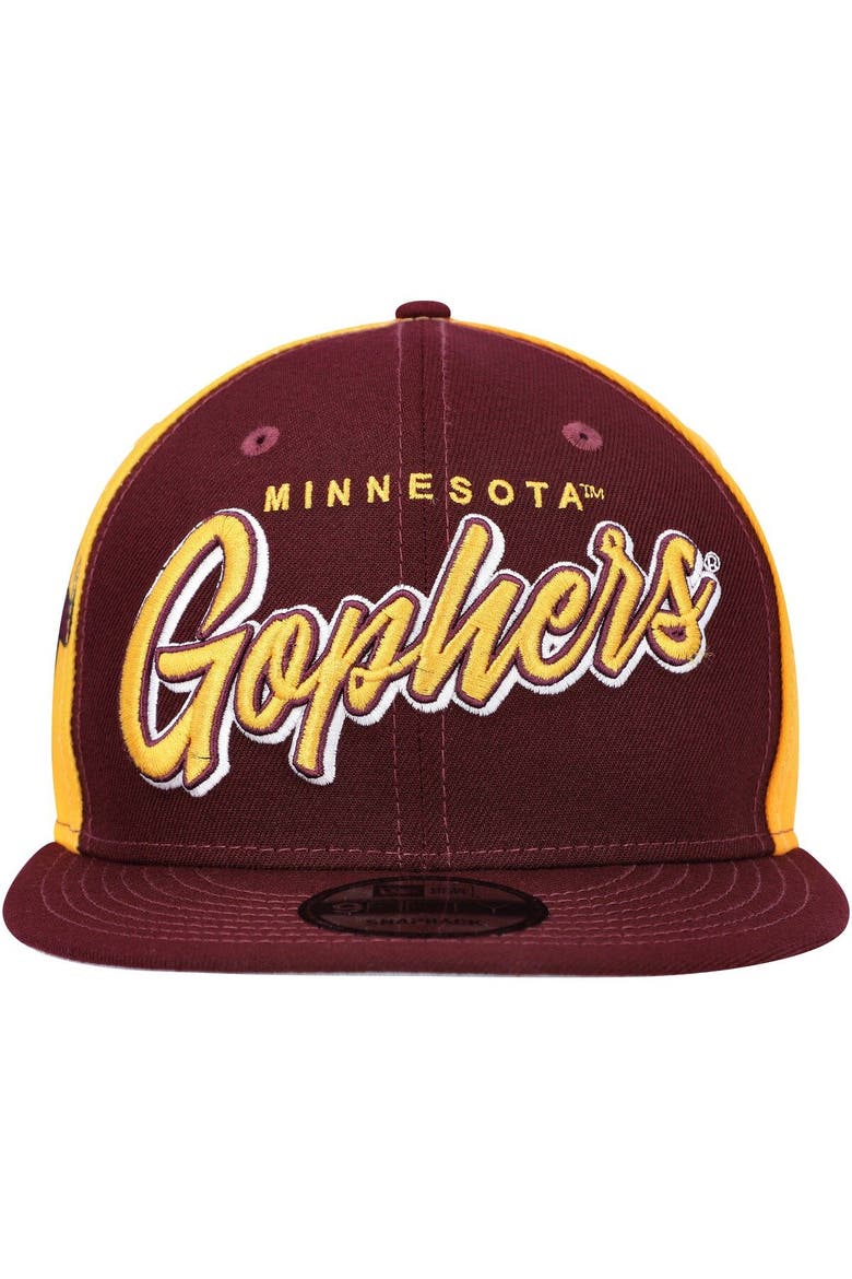 Men's New Era  Maroon Minnesota Golden Gophers Outright 9FIFTY Snapback Hat, Alternate, color, Maroon