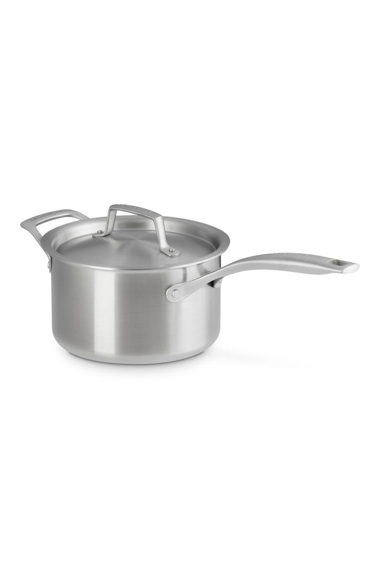 3-Quart Essential Stainless Steel Saucepan, Alternate, color, STAINLESS STEEL