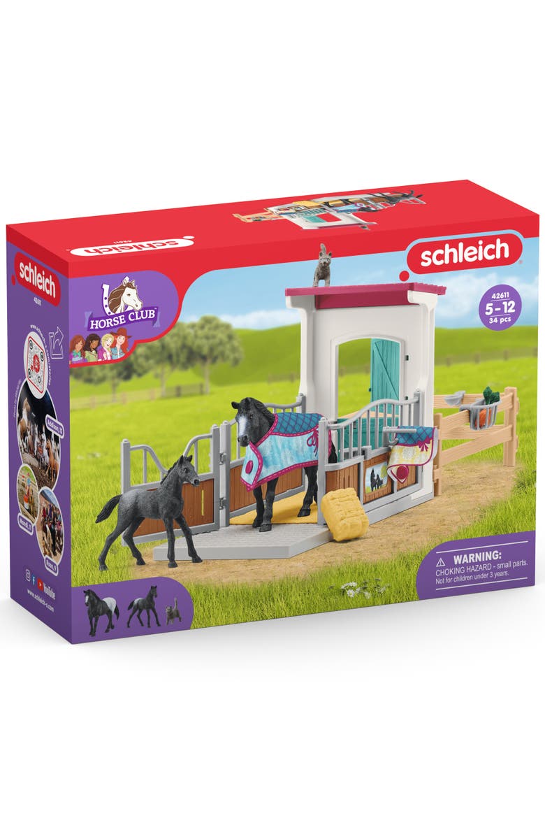 Horse Club Horse Box With Mare & Foal, 34 Piece Playset, Alternate, color, Multicolored