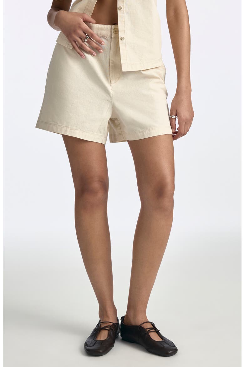 Cotton & Hemp Shorts, Main, color, SANDSHELL
