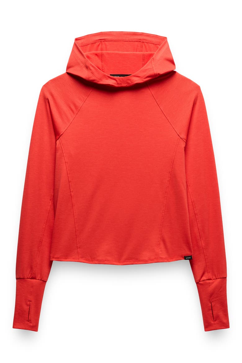 Sol Searcher UPF 50 Sun Hoodie, Alternate, color, PIKES RED
