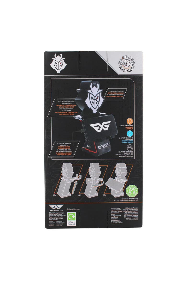 G2 Esports Samurai Cable Guys Phone & Device Stand, Alternate, color, Multicolored