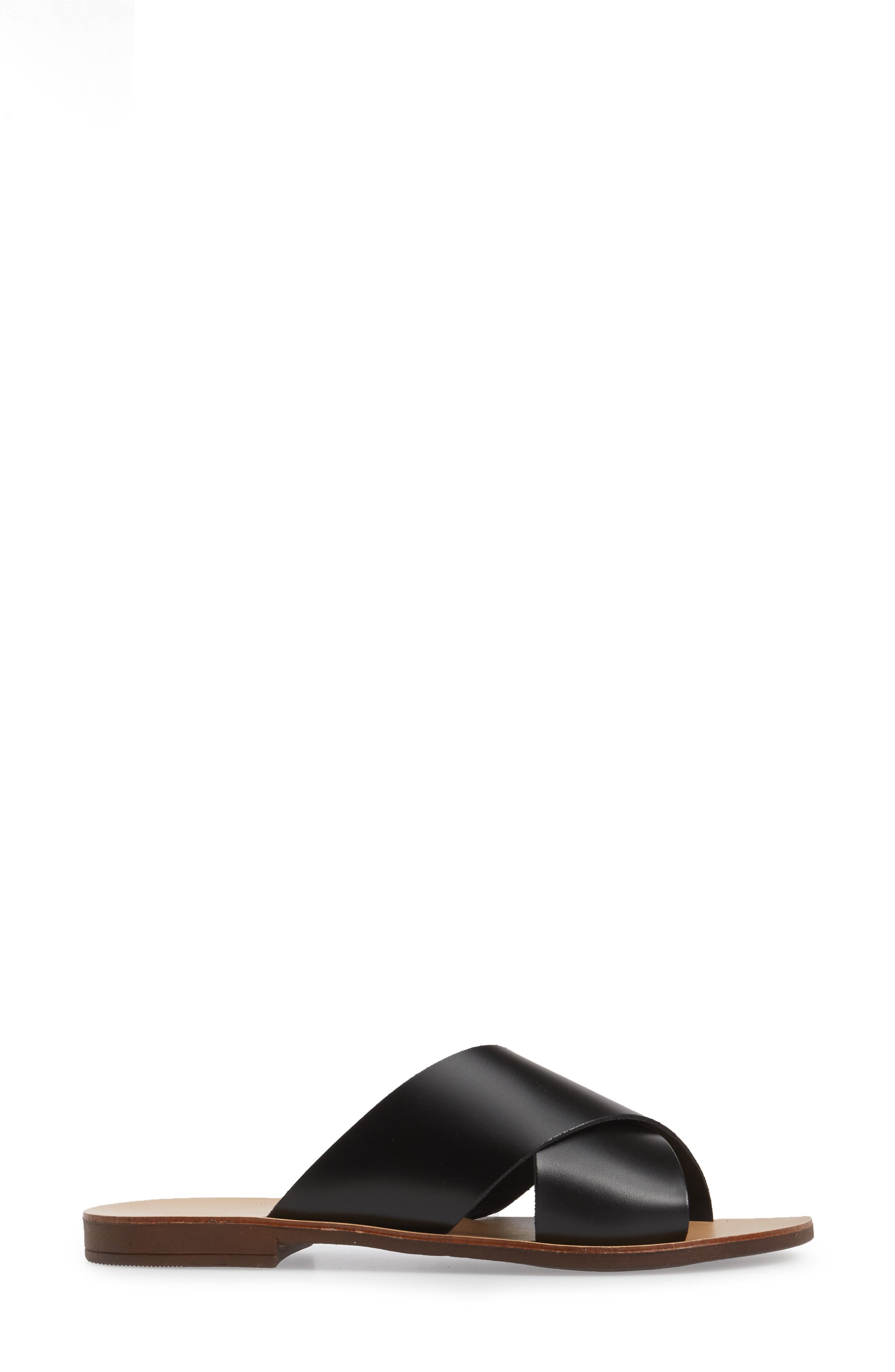 Hawaii Crisscross Sandal, Alternate, color, BLACK