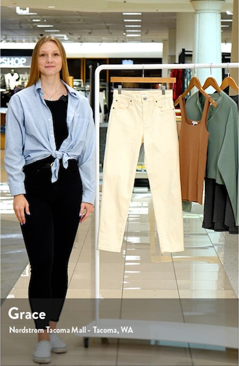 Caroline High Waist Ankle Straight Leg Jeans, sales video thumbnail