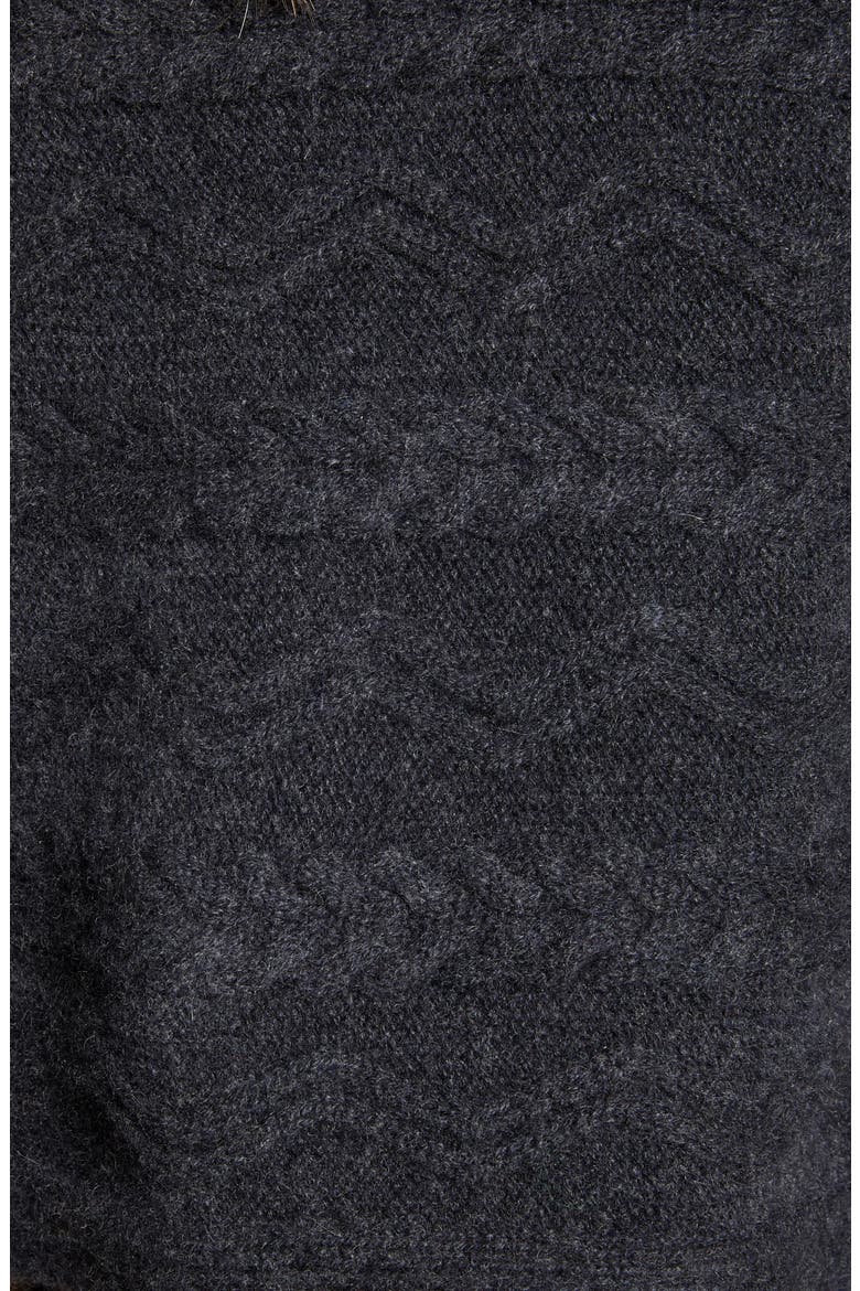 Cashmere Wrap, Alternate, color, GREY CHARCOAL HEATHER