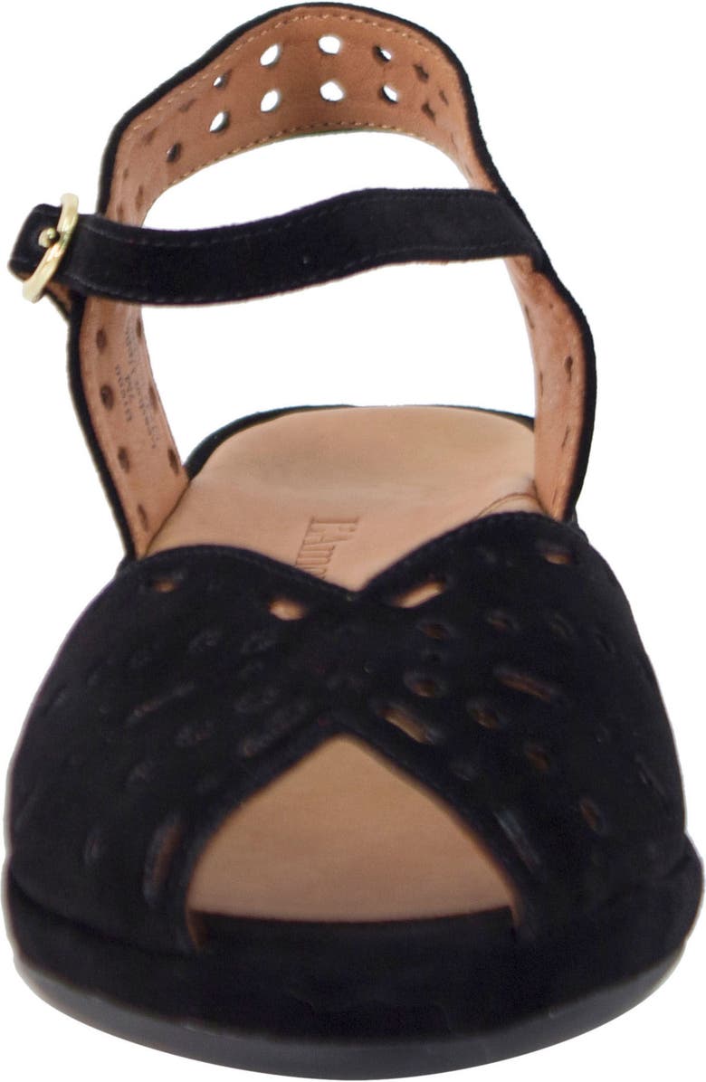 L'Amour des Pieds 'Brenn' Ankle Strap Sandal, Alternate, color, Black Suede