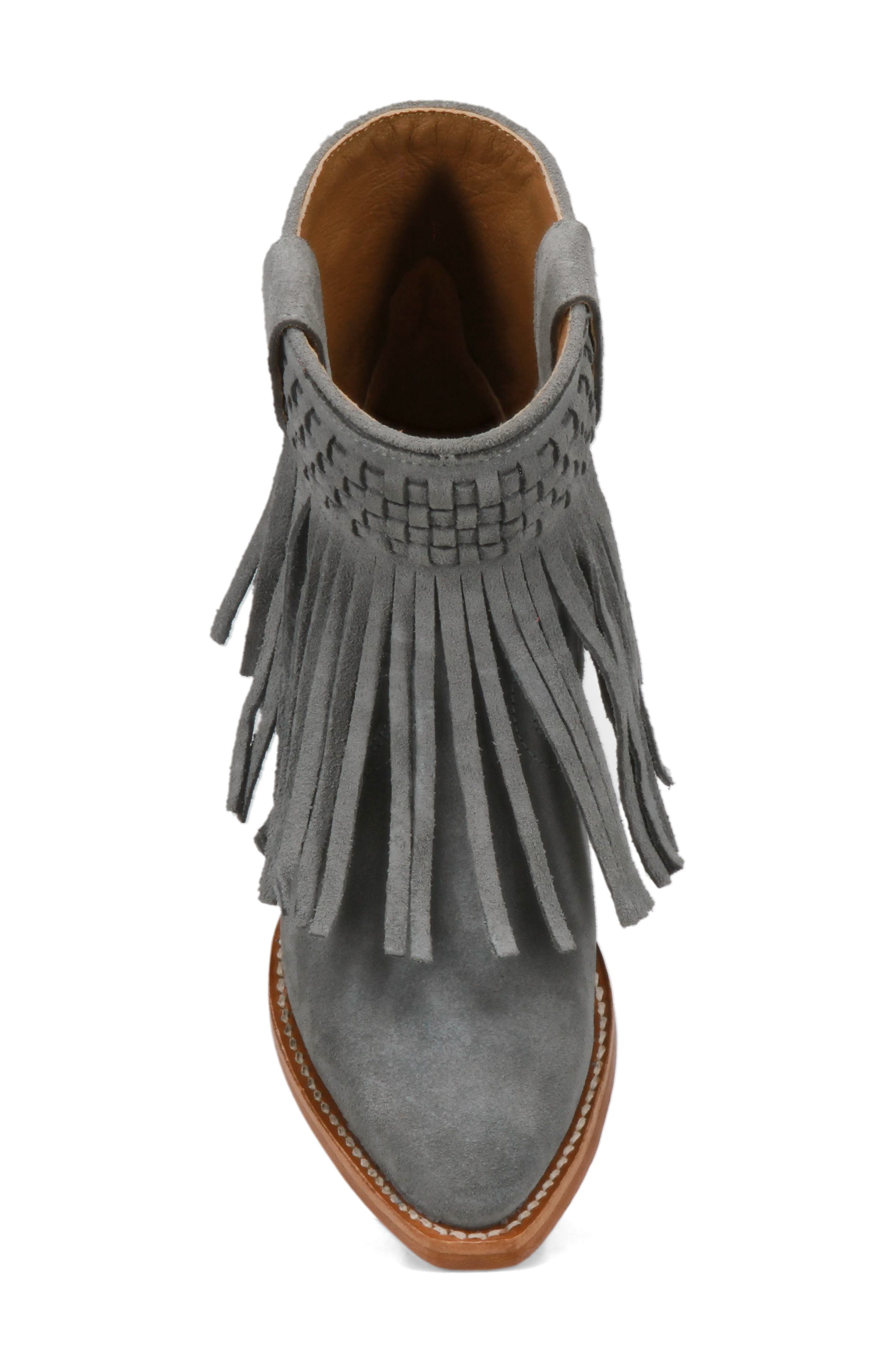 Frye Sacha Fringe Western Bootie, Alternate, color, 