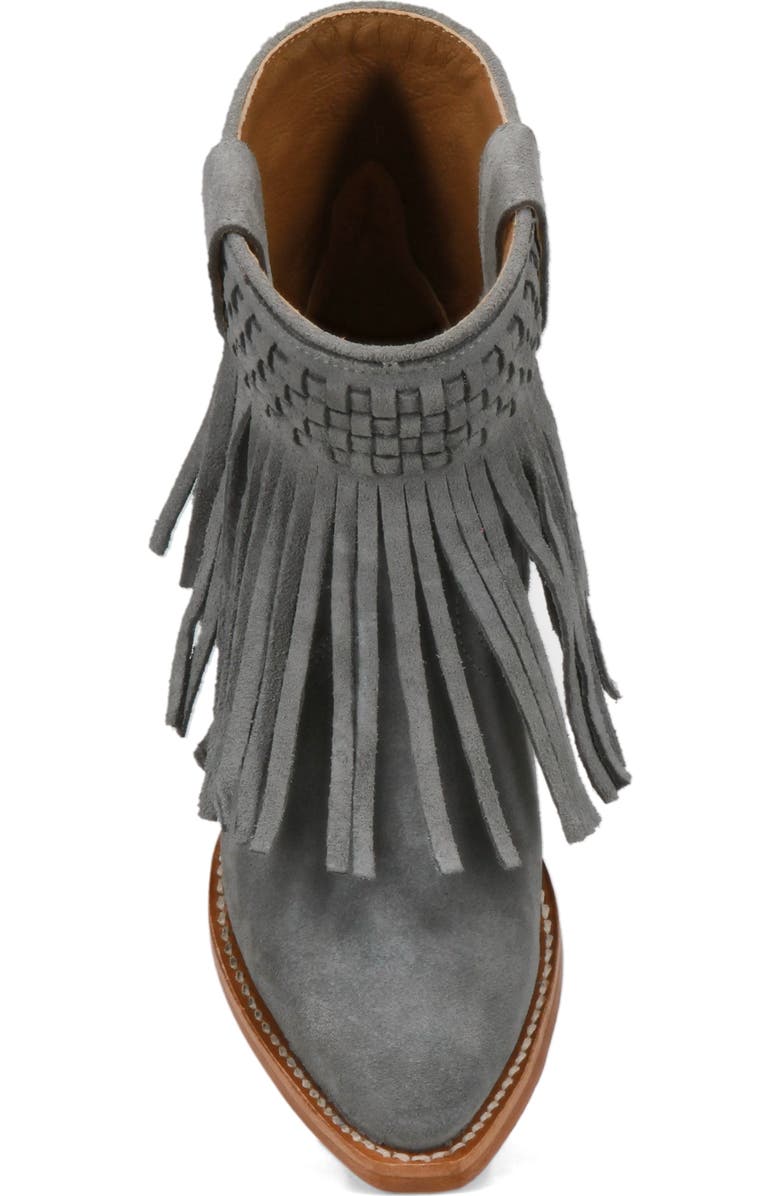 Frye Sacha Fringe Western Bootie, Alternate, color,