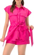IVONNE Cargo Shirt/Vest with Waist Tie