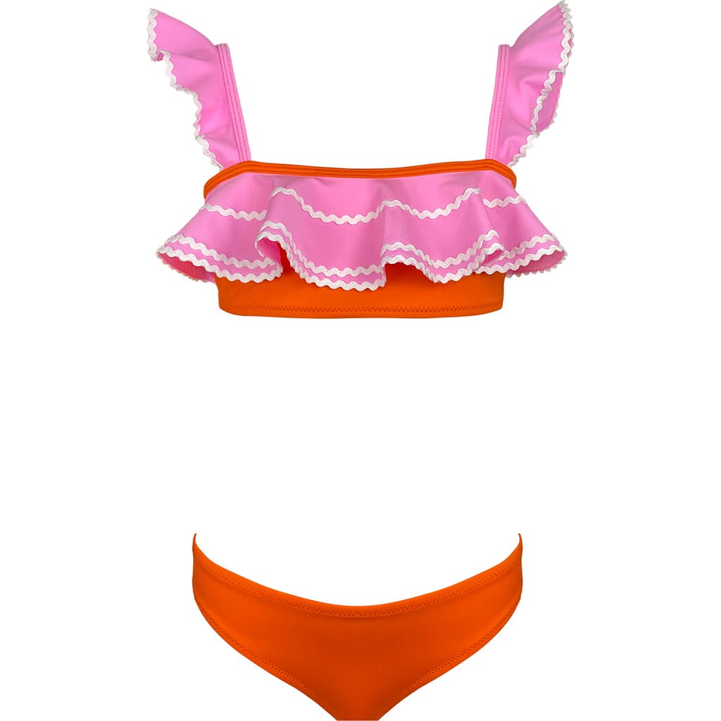 Nessi Byrd Unisex Pica Two Piece Swimsuit In Pink