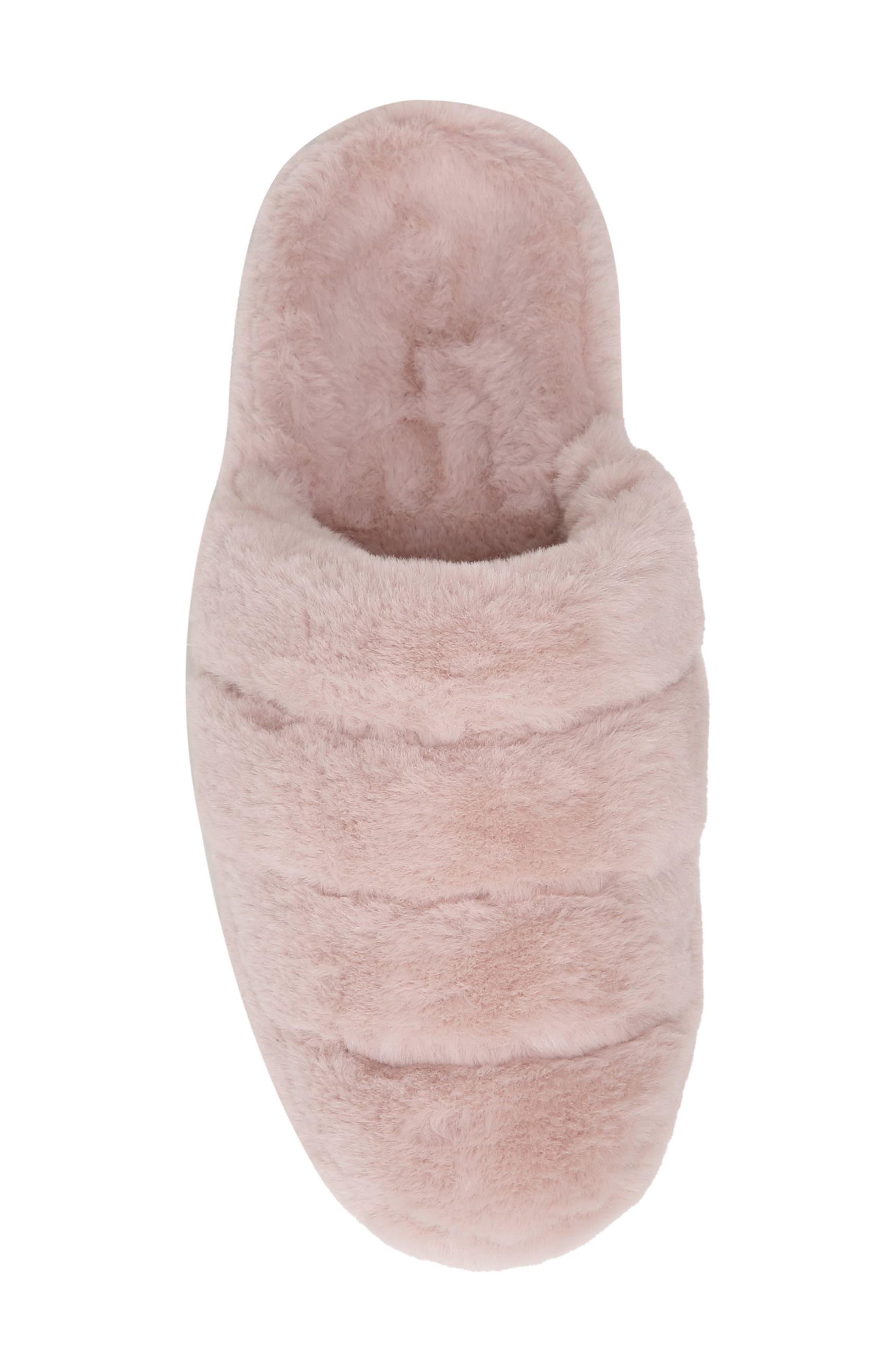 Cosmina Faux Fur Slipper, Alternate, color, BLUSH