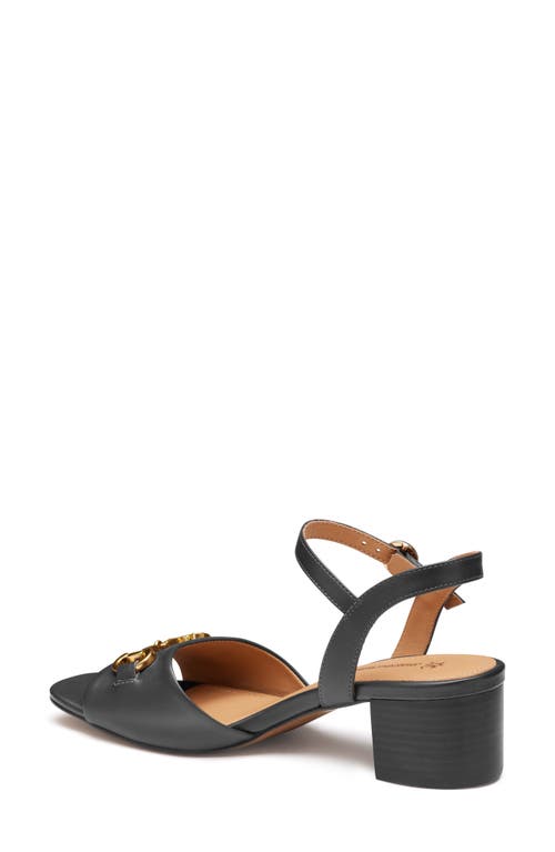 Johnston & Murphy Collection Edith Ankle Strap Sandal In Black