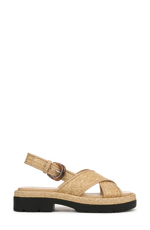 Vince Helena Raffia Lug-sole Sandals In Toasted Wheat