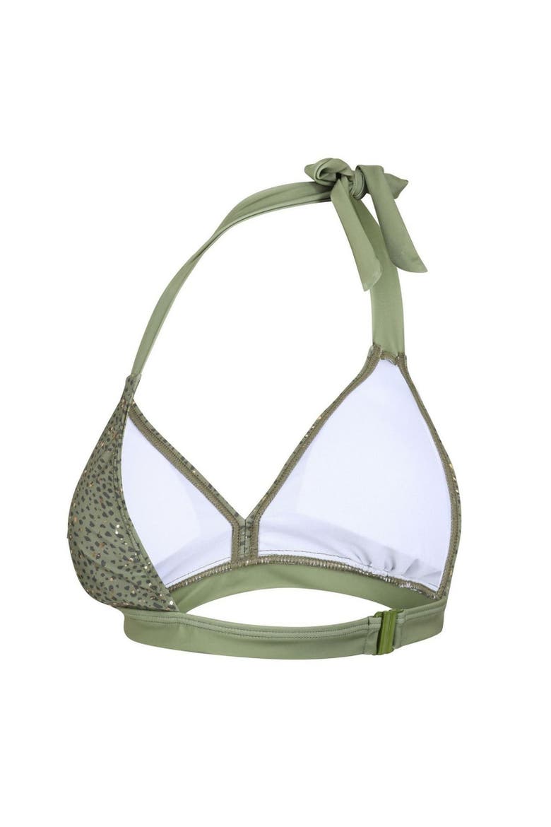 Flavia Leopard Print Bikini Top, Alternate, color, Green Fields