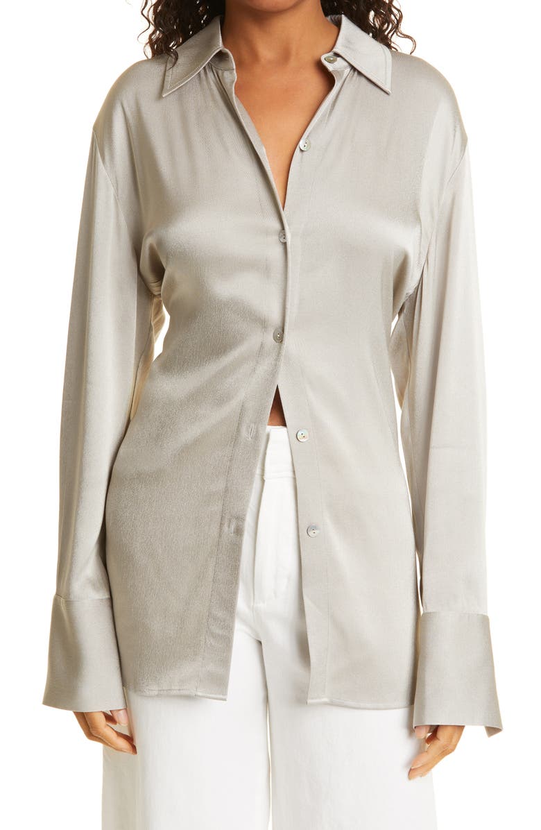 Vince Relaxed Fit Button-Up Shirt, Main, color, 