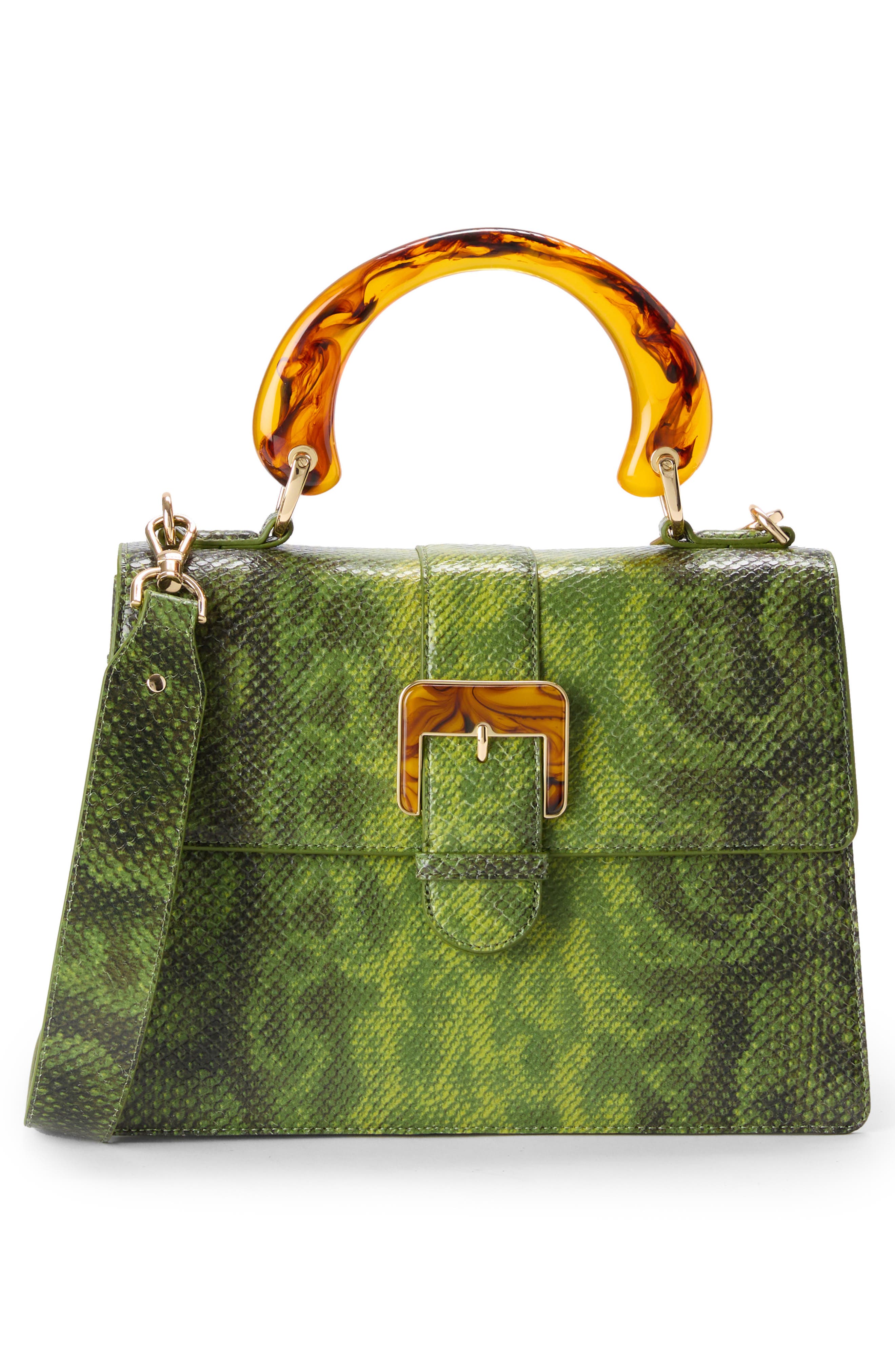 Brahmin Hallie Snake Embossed Leather Satchel | Nordstrom
