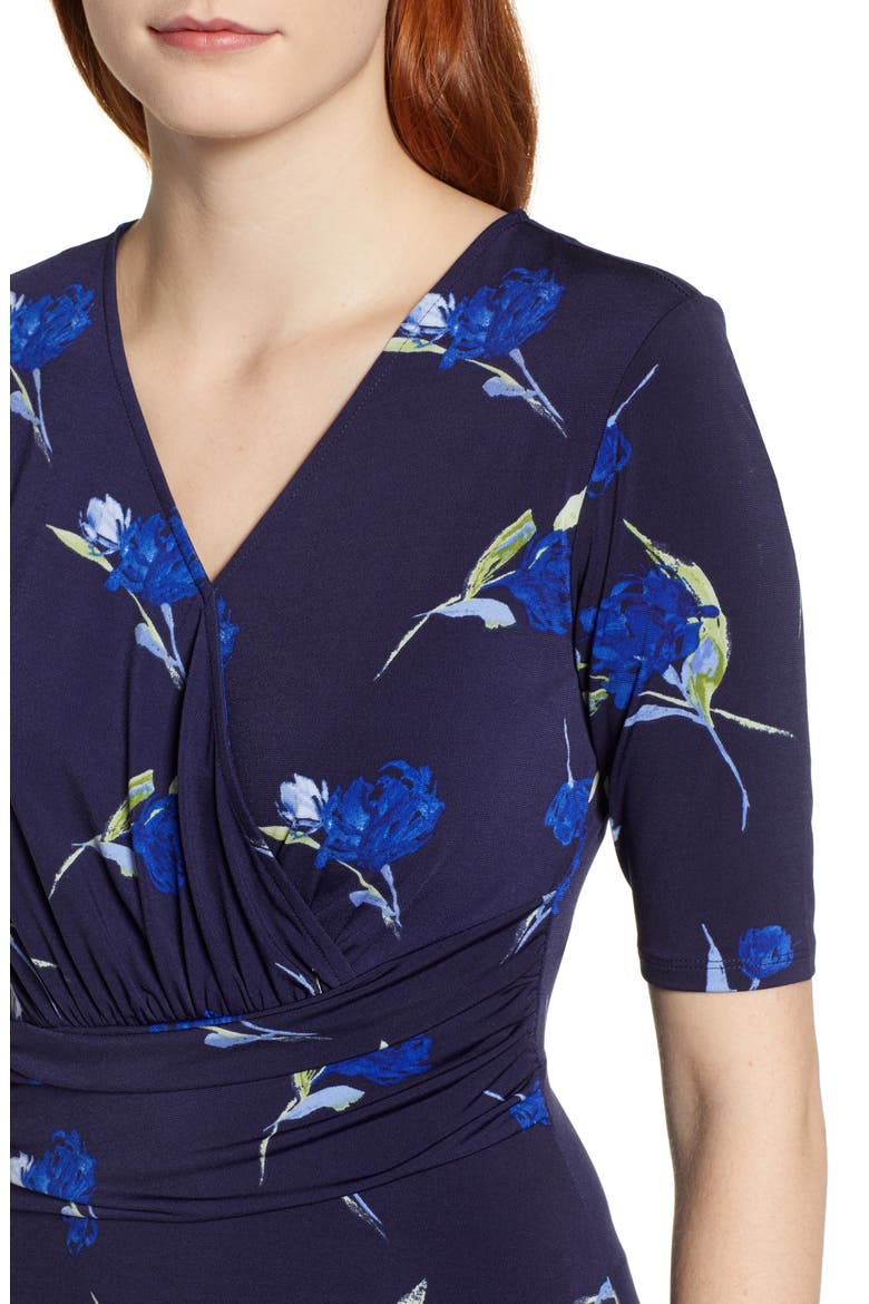 Dashing Rose Midi Dress, Alternate, color, EVENING NA