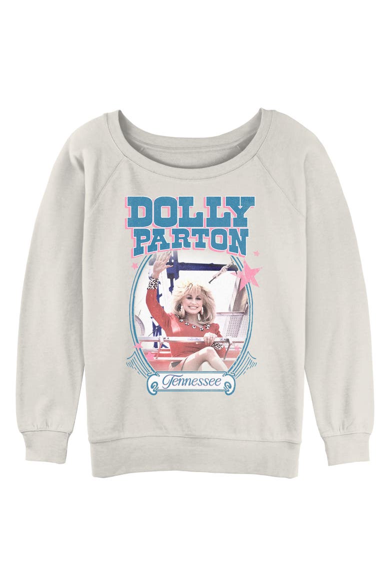 Junior's Tennessee Portrait Sweatshirt, Main, color, Egret