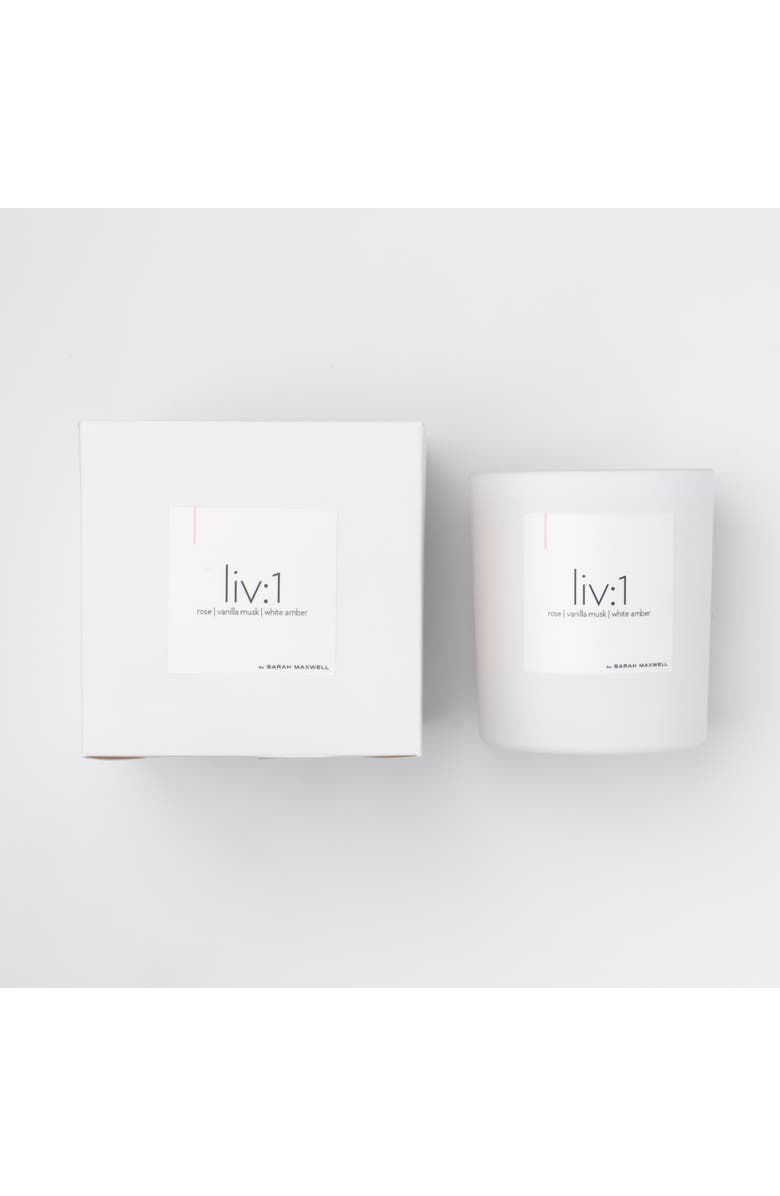 Sarah Maxwell Beauty liv1 Scented Candle, Alternate, color, White