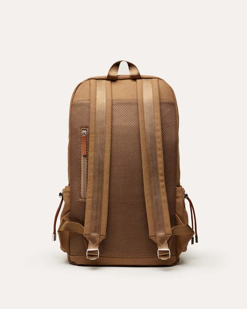 Want Les Essentiels De La Vie Want Les Essentiels Bishop Organic Cotton Canvas Backpack In Dark Camel