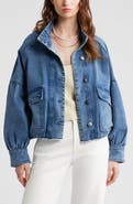 Treasure & Bond Blouson Sleeve Denim Jacket
