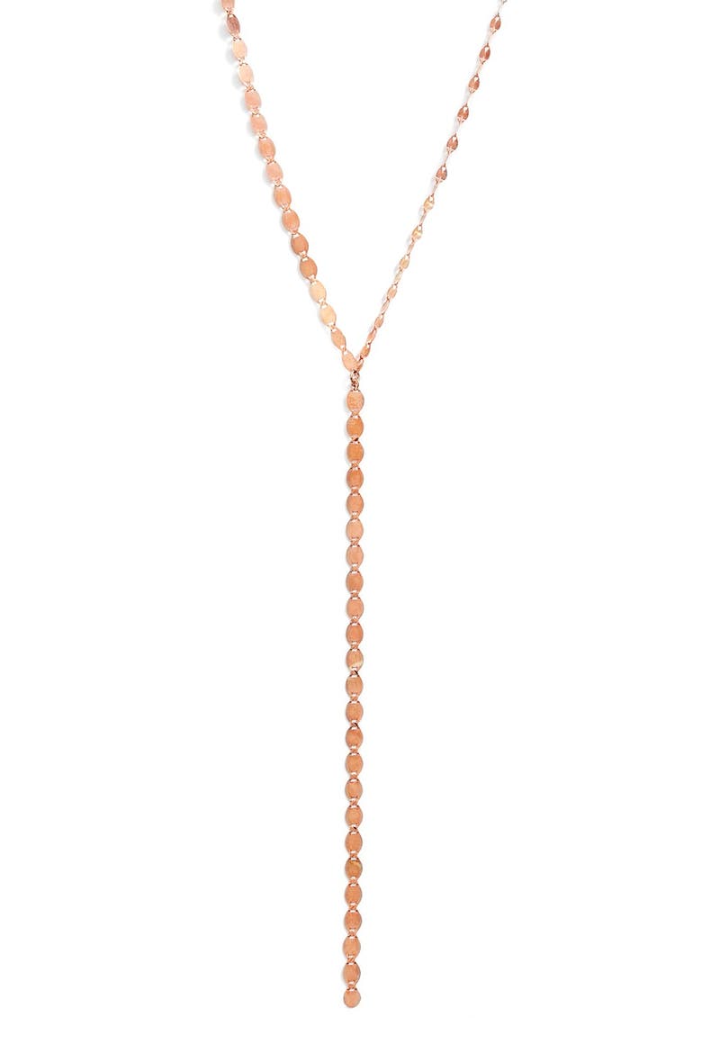 Jewelry 'Nude' Y-Necklace, Main, color, ROSE GOLD