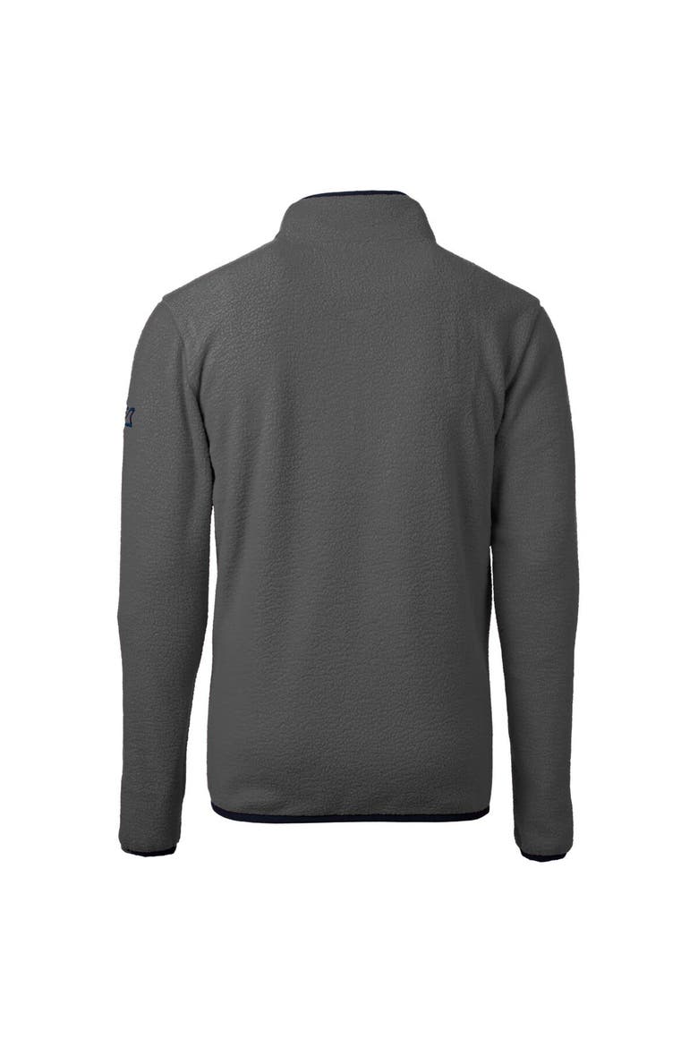 Men's Cutter & Buck  Gray Colorado Rockies Cascade Eco Sherpa Fleece Quarter-Zip Pullover Jacket, Alternate, color, Gray