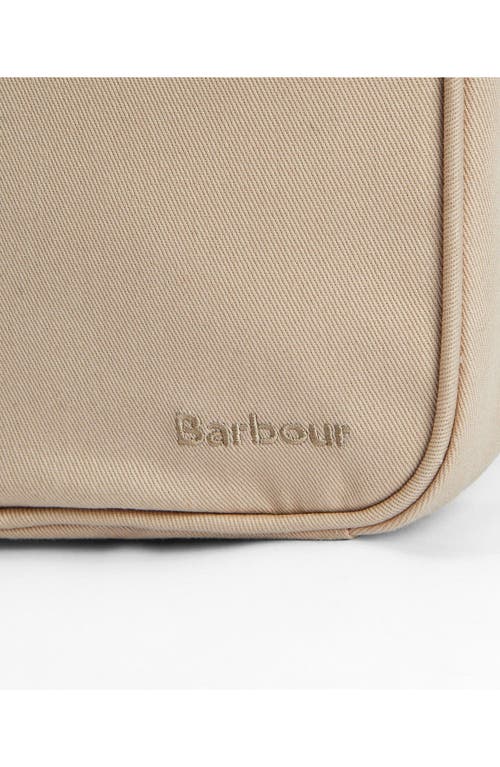 Barbour Olivia Cotton Canvas Crossbody Bag In Light Sand