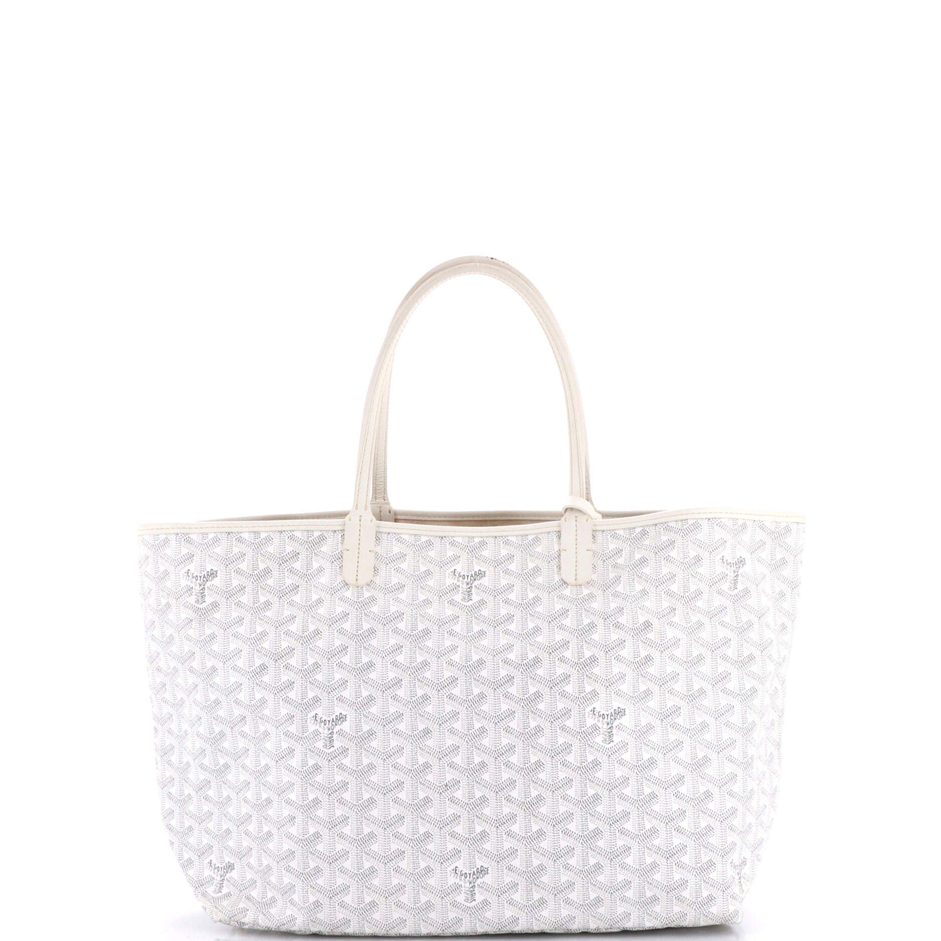 Pre-Owned Goyard Saint Louis Tote Coated Canvas PM, Alternate, color, White