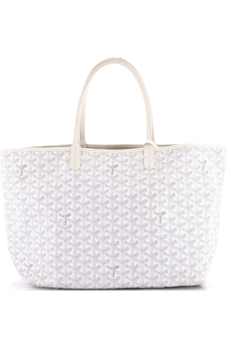 Pre-Owned Goyard Saint Louis Tote Coated Canvas PM, Alternate, color, White