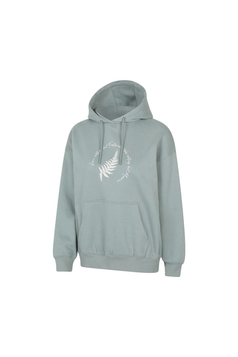 Fern Slogan Relaxed Fit Hoodie, Alternate, color, Khaki Green
