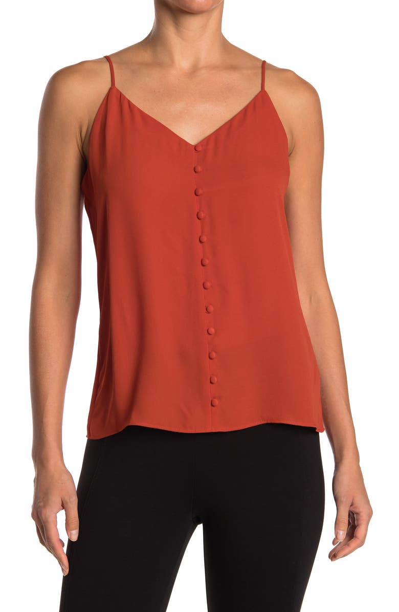 Calvin Klein Solid V-Neck Camisole, Main, color, 