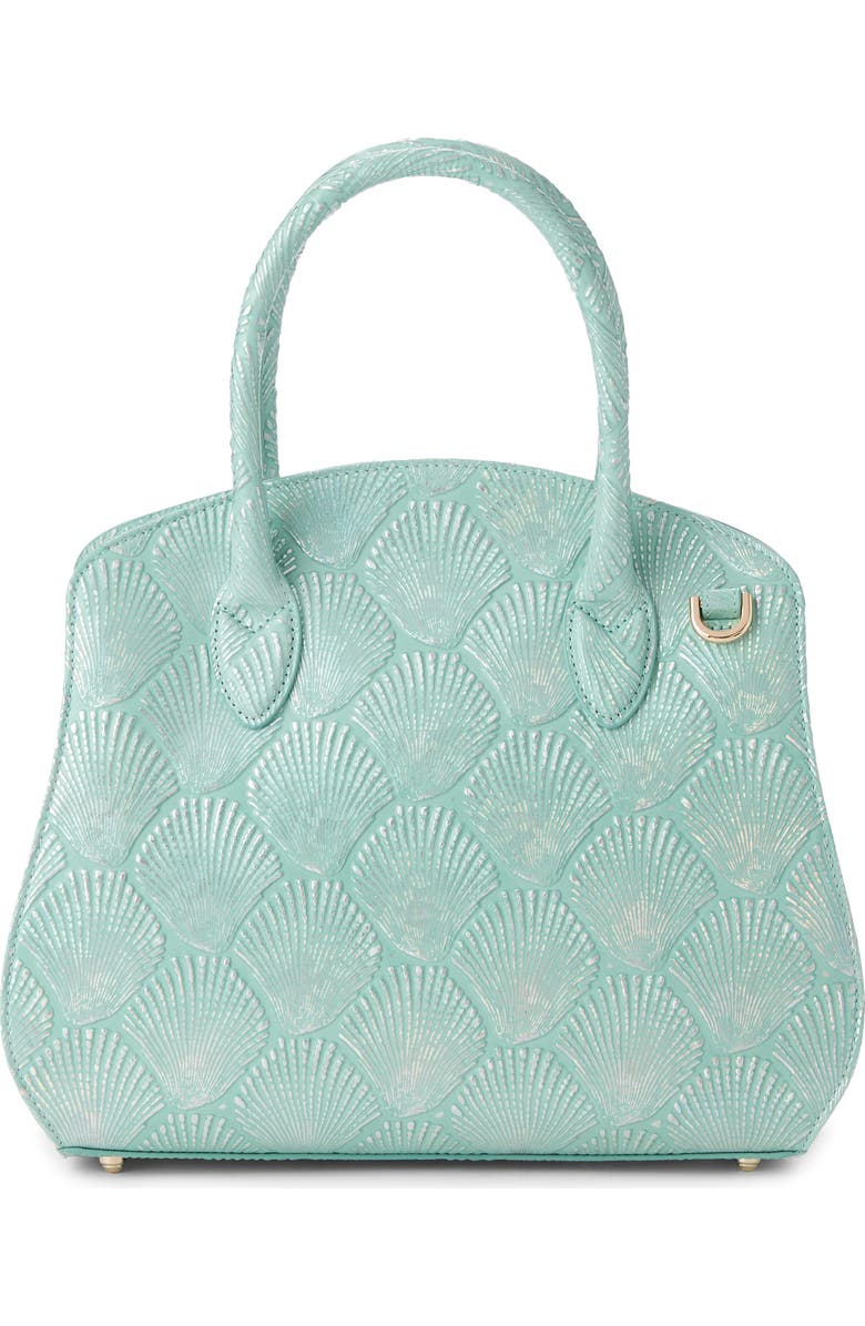 Brahmin Rosetta Embossed Leather Satchel, Alternate, color,