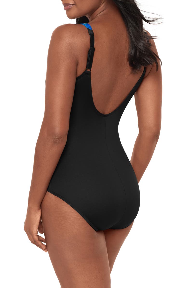 Miraclesuit<sup>®</sup> Secret Oceanus One-Piece Swimsuit, Alternate, color, Black/ Multi
