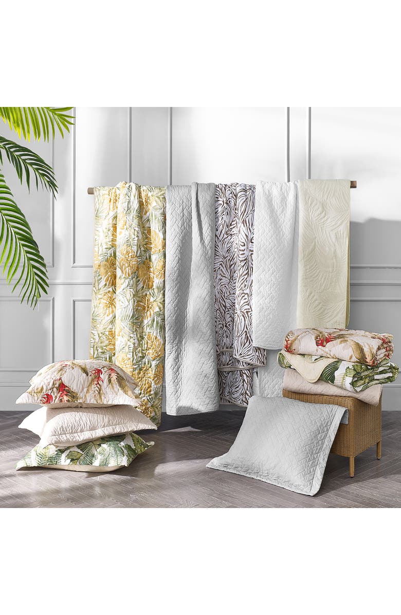 Tommy Bahama Makena Cotton Quilt & Sham Set, Alternate, color, Blue Canal