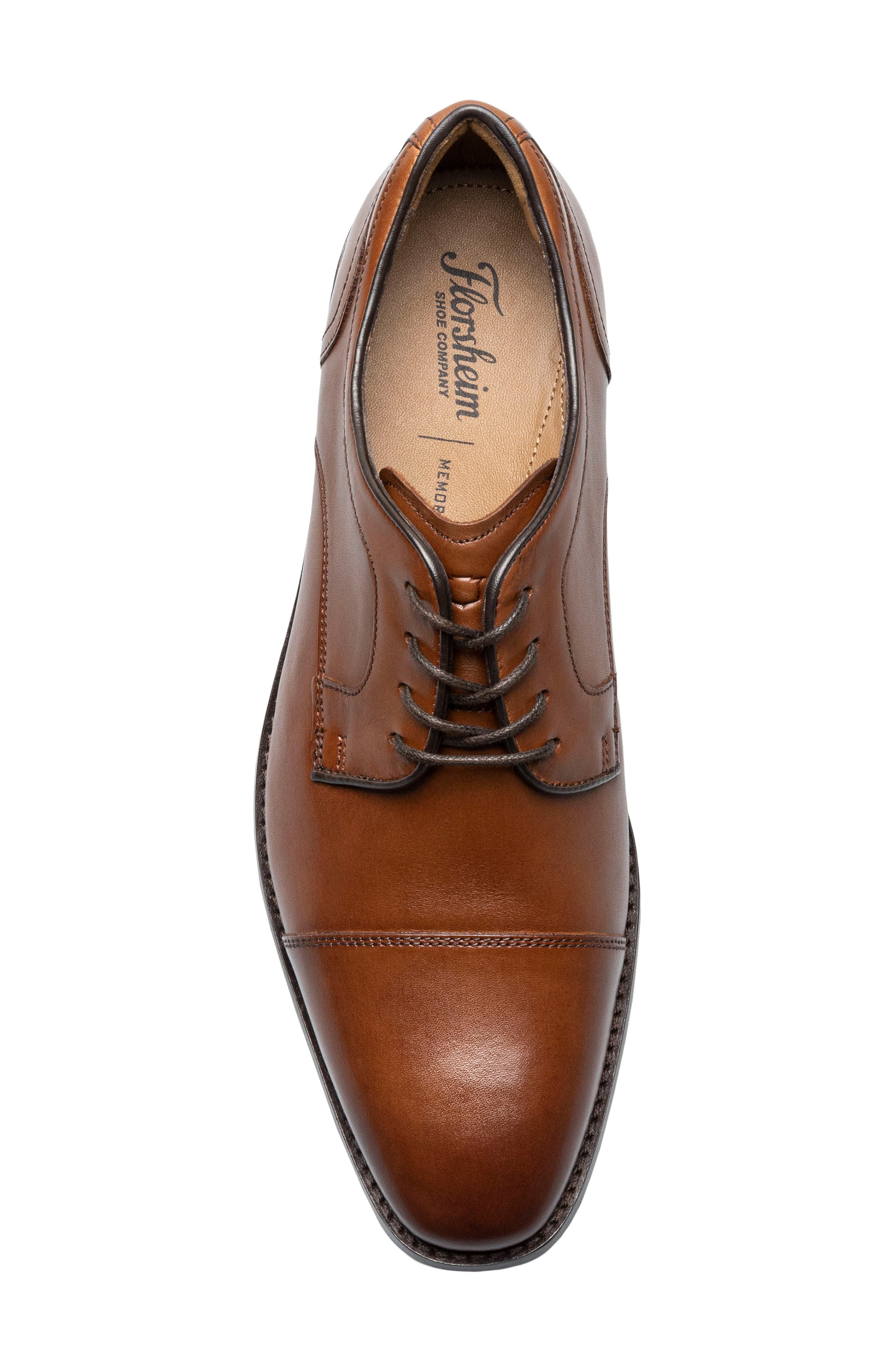 Florsheim Conetta Cap Toe Derby, Alternate, color, Cognac