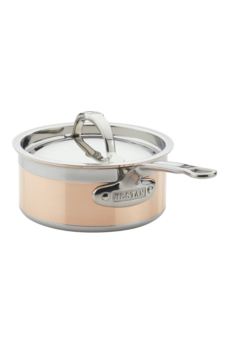 CopperBond 1.5-Quart Saucepan with Lid, Alternate, color, COPPER