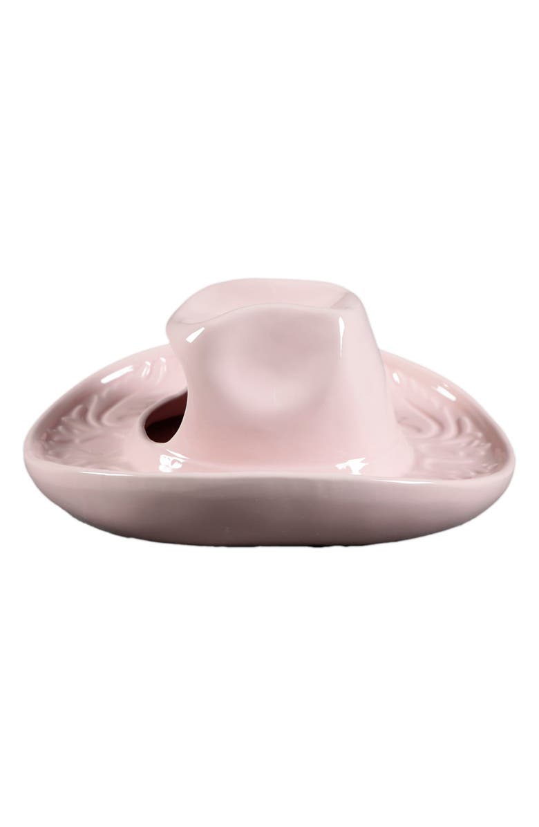 FLORA BUNDA Pink Ceramic Cowgirl Hat, Alternate, color, 