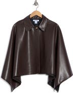 Steve Madden Faux Leather Cape