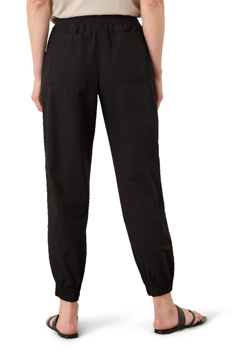 Pact Organic Cotton Monterey Poplin Jogger, Alternate, color, Black
